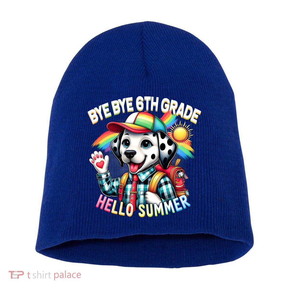 Graduation Bye Bye 6th Grade Hello 7th Grade Hello Summer Gift Short Acrylic Beanie