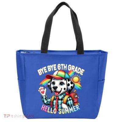 Graduation Bye Bye 6th Grade Hello 7th Grade Hello Summer Gift Zip Tote Bag