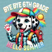 Graduation Bye Bye 6th Grade Hello 7th Grade Hello Summer Gift Sueded Cloud Jersey T-Shirt