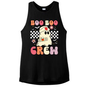 Groovy Boo Boo Crew Nurse Funny Ghost Women Halloween Nurse Ladies PosiCharge Tri-Blend Wicking Tank