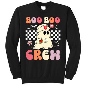 Groovy Boo Boo Crew Nurse Funny Ghost Women Halloween Nurse Sweatshirt