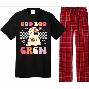 Groovy Boo Boo Crew Nurse Funny Ghost Women Halloween Nurse Pajama Set