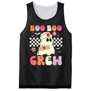 Groovy Boo Boo Crew Nurse Funny Ghost Women Halloween Nurse Mesh Reversible Basketball Jersey Tank