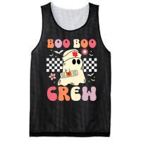 Groovy Boo Boo Crew Nurse Funny Ghost Women Halloween Nurse Mesh Reversible Basketball Jersey Tank