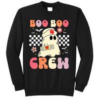 Groovy Boo Boo Crew Nurse Funny Ghost Women Halloween Nurse Tall Sweatshirt