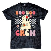 Groovy Boo Boo Crew Nurse Funny Ghost Women Halloween Nurse Tie-Dye T-Shirt