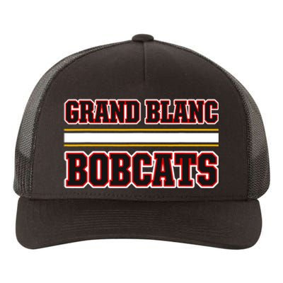 Grand Blanc Bobcats Horizontal Stripes Yupoong Adult 5-Panel Trucker Hat