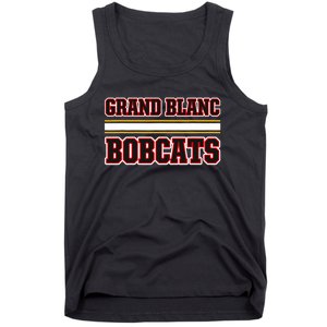 Grand Blanc Bobcats Horizontal Stripes Tank Top