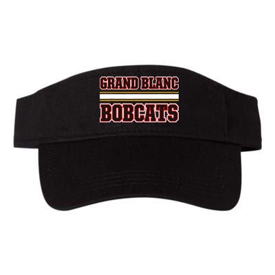 Grand Blanc Bobcats Horizontal Stripes Valucap Bio-Washed Visor