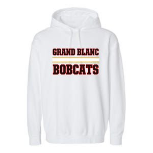 Grand Blanc Bobcats Horizontal Stripes Garment-Dyed Fleece Hoodie