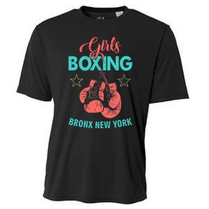 Girls Boxing Bronx New York Cooling Performance Crew T-Shirt