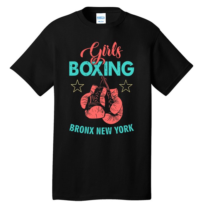 Girls Boxing Bronx New York Tall T-Shirt