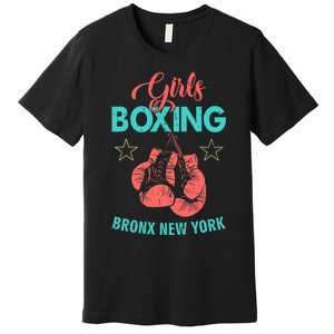 Girls Boxing Bronx New York Premium T-Shirt