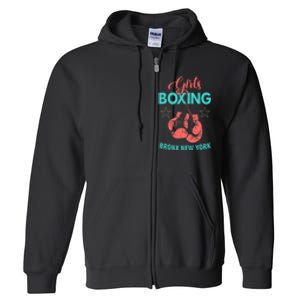 Girls Boxing Bronx New York Full Zip Hoodie