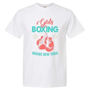 Girls Boxing Bronx New York Garment-Dyed Heavyweight T-Shirt