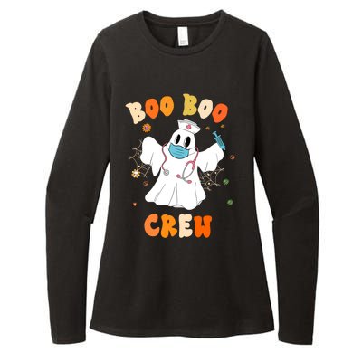 Groovy Boo Boo Crew Nurse Funny Ghost Halloween Nurse Gift Womens CVC Long Sleeve Shirt