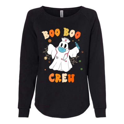 Groovy Boo Boo Crew Nurse Funny Ghost Halloween Nurse Gift Womens California Wash Sweatshirt