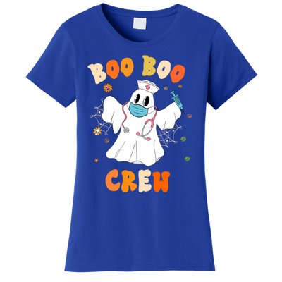 Groovy Boo Boo Crew Nurse Funny Ghost Halloween Nurse Gift Women's T-Shirt