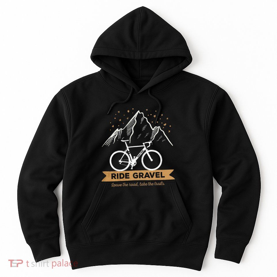Gravel Bike Bikepacking and Cyclocross Bicyclist Hoodie