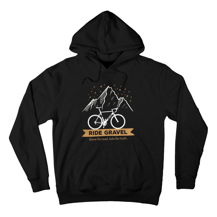 Gravel Bike Bikepacking and Cyclocross Bicyclist Hoodie