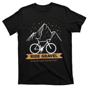 Gravel Bike Bikepacking and Cyclocross Bicyclist T-Shirt