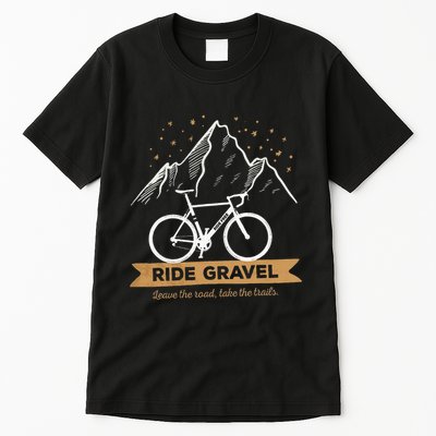 Gravel Bike Bikepacking and Cyclocross Bicyclist Tall T-Shirt