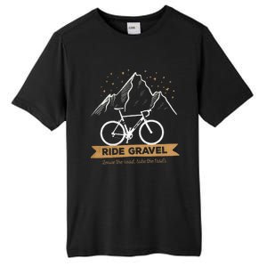 Gravel Bike Bikepacking and Cyclocross Bicyclist Tall Fusion ChromaSoft Performance T-Shirt