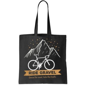 Gravel Bike Bikepacking and Cyclocross Bicyclist Tote Bag