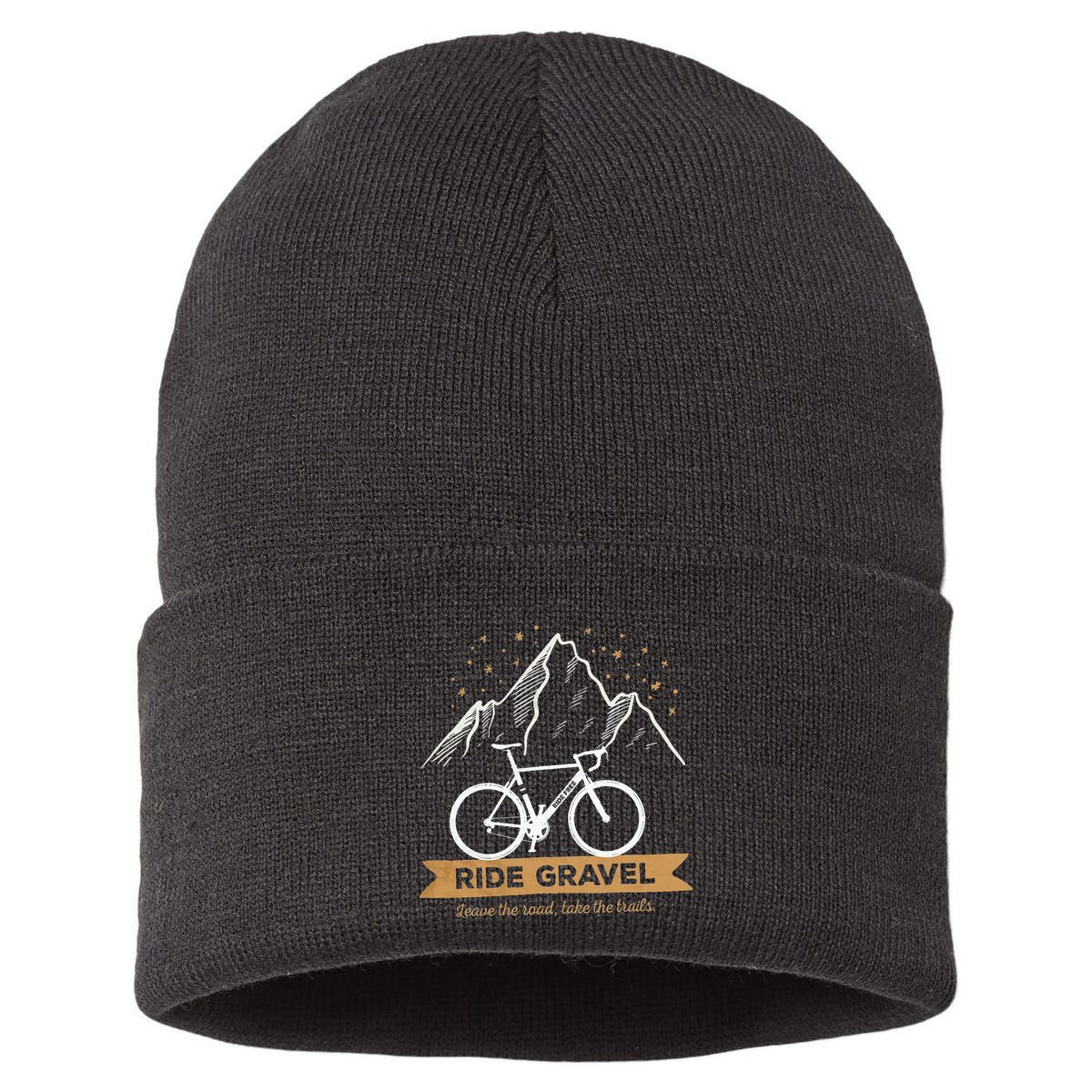 Gravel Bike Bikepacking and Cyclocross Bicyclist Sustainable Knit Beanie