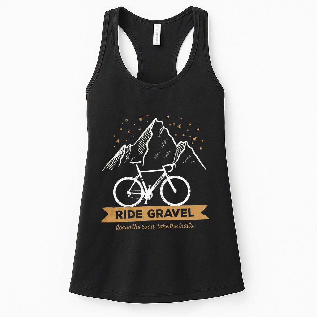Gravel Bike Bikepacking and Cyclocross Bicyclist Womens Tank Top