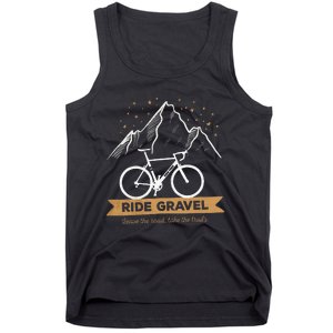 Gravel Bike Bikepacking and Cyclocross Bicyclist Tank Top