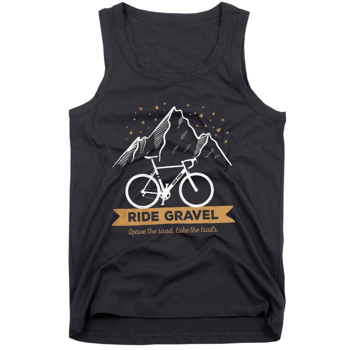 Gravel Bike Bikepacking and Cyclocross Bicyclist Tank Top