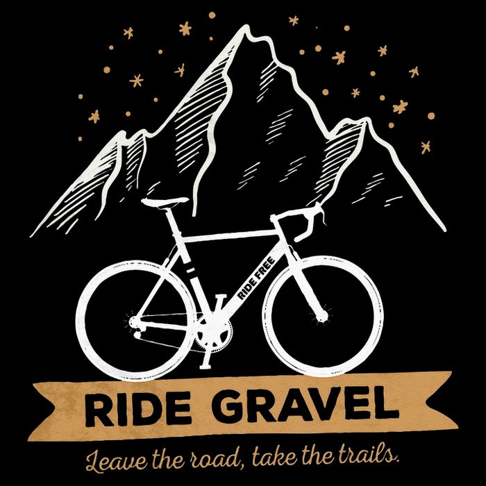 Gravel Bike Bikepacking and Cyclocross Bicyclist Kids T-Shirt