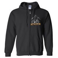 Gravel Bike Bikepacking and Cyclocross Bicyclist Full Zip Hoodie