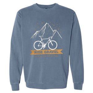 Gravel Bike Bikepacking and Cyclocross Bicyclist Garment-Dyed Sweatshirt