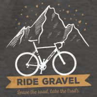 Gravel Bike Bikepacking and Cyclocross Bicyclist Vector Backpack