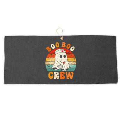 Groovy Boo Boo Crew Nurse Funny Ghost Halloween Nurse Large Microfiber Waffle Golf Towel