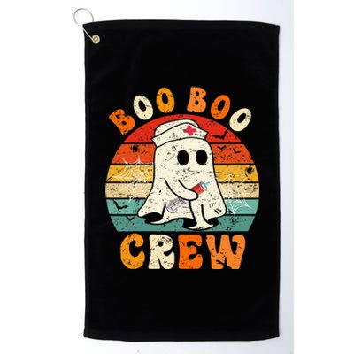 Groovy Boo Boo Crew Nurse Funny Ghost Halloween Nurse Platinum Collection Golf Towel