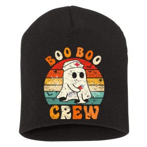 Groovy Boo Boo Crew Nurse Funny Ghost Halloween Nurse Short Acrylic Beanie