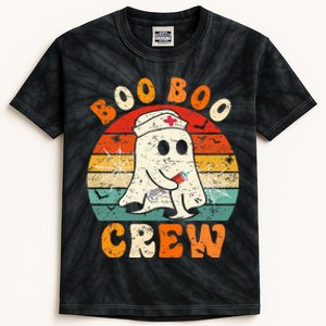 Groovy Boo Boo Crew Nurse Funny Ghost Halloween Nurse Kids Tie-Dye T-Shirt