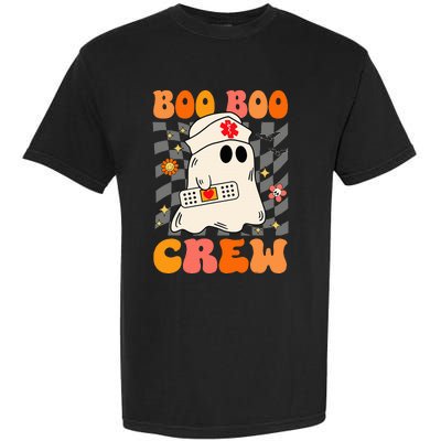 Groovy Boo Boo Crew Nurse Funny Ghost Halloween Nurse Garment-Dyed Heavyweight T-Shirt