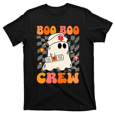 Groovy Boo Boo Crew Nurse Funny Ghost Halloween Nurse T-Shirt