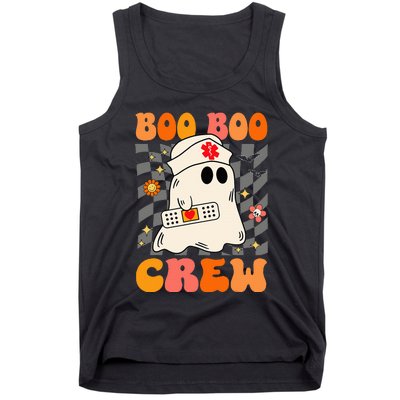 Groovy Boo Boo Crew Nurse Funny Ghost Halloween Nurse Tank Top