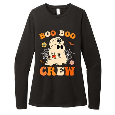 Groovy Boo Boo Crew Nurse Funny Ghost Halloween Nurse Womens CVC Long Sleeve Shirt