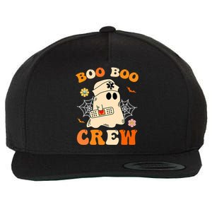 Groovy Boo Boo Crew Nurse Funny Ghost Halloween Nurse Wool Snapback Cap