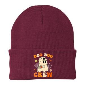 Groovy Boo Boo Crew Nurse Funny Ghost Halloween Nurse Knit Cap Winter Beanie