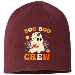 Groovy Boo Boo Crew Nurse Funny Ghost Halloween Nurse Sustainable Beanie