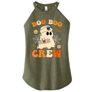 Groovy Boo Boo Crew Nurse Funny Ghost Halloween Nurse Women's Perfect Tri Rocker Tank