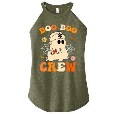 Groovy Boo Boo Crew Nurse Funny Ghost Halloween Nurse Women's Perfect Tri Rocker Tank