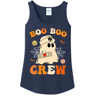 Groovy Boo Boo Crew Nurse Funny Ghost Halloween Nurse Ladies Essential Tank